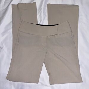 Women’s Stretch Straight-Leg Slacks in Taupe